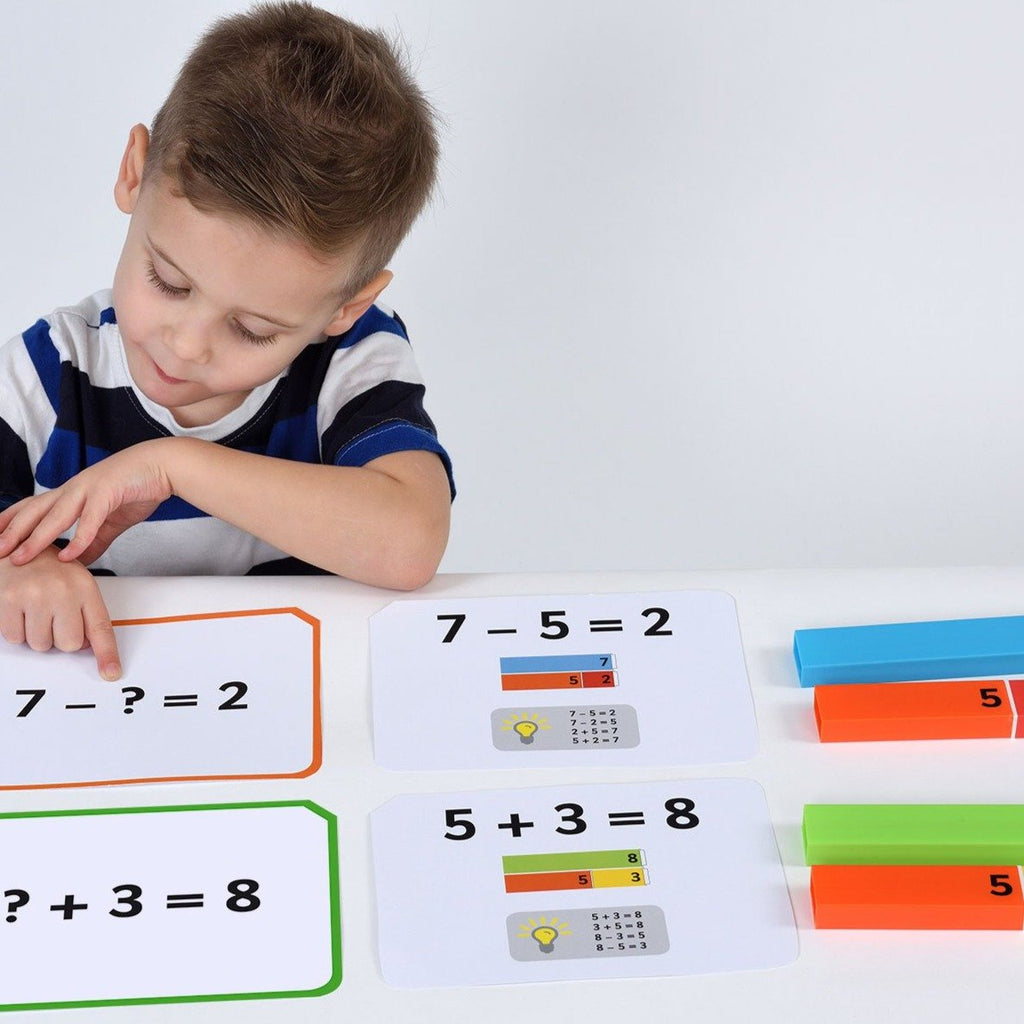 Connecting Number Rods Addition & Subtraction 1-20 Cards | Construction ...