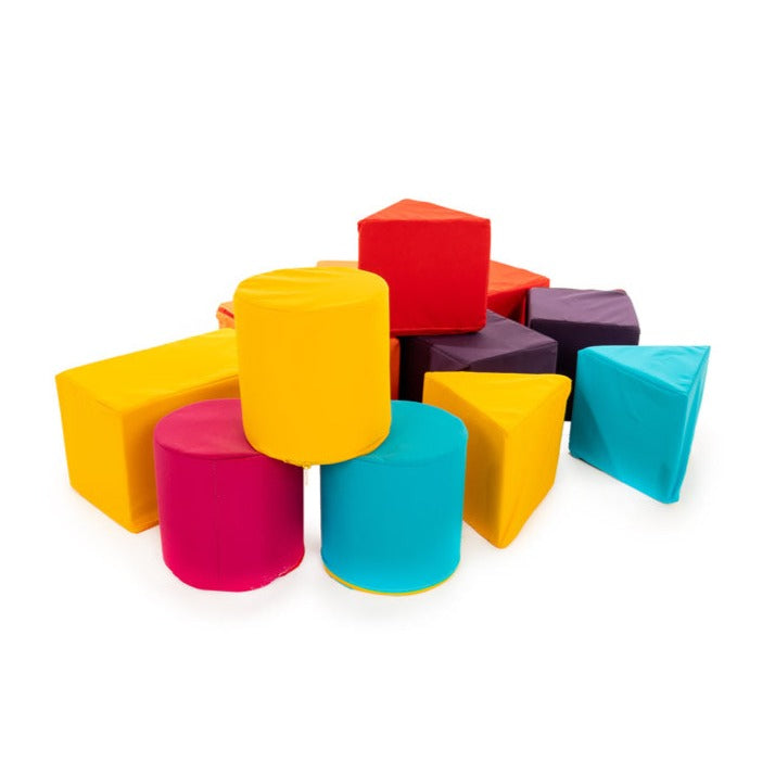 Soft Block Construction Mini Set x 12 Pcs | Educational Equipment Supplies