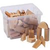 Playscapes Wooden Block Construction Tub Set 3 - Educational Equipment Supplies