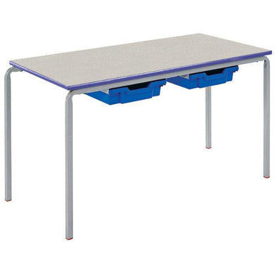 Crushbend Tables - Rectangular - Duraform Edge + Tray Runners & 2 Trays - Educational Equipment Supplies