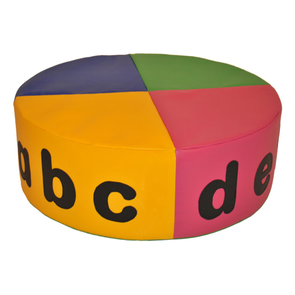 Large Circular Soft Play Table Curved Long Alphabet & Number Soft Play Bench| Soft play | www.ee-supplies.co.uk