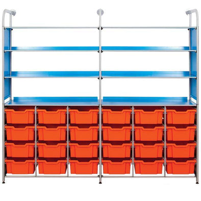 Gratnells Callero® Resources Combo Unit With 24 Deep Trays - Educational Equipment Supplies