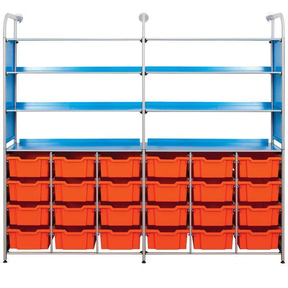 Gratnells Callero® Resources Combo Unit With 24 Deep Trays - Educational Equipment Supplies