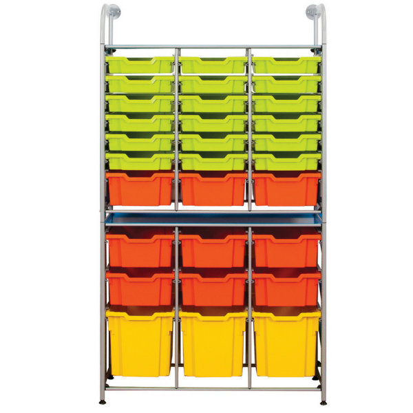 Callero® Gratnells Resources Combo Unit With 12 Shallow, 9 Deep, 3 Jumbo Trays