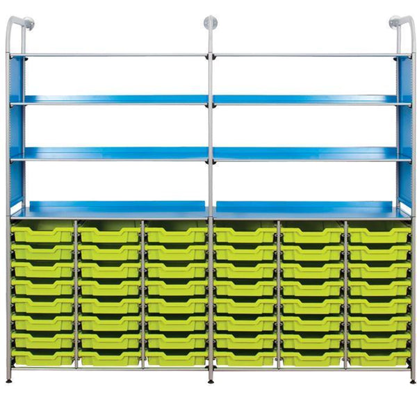 Callero® Gratnells Resources Combo Unit With 48 Shallow Trays