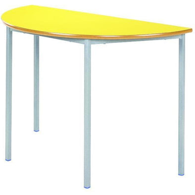 Value Fully Welded Semi-circular Classroom Tables - Bullnose Edge - Educational Equipment Supplies