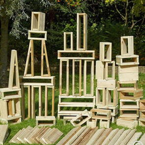 Deckciting Blocks Builder's Yard Pack (75pk) Deckciting Blocks Builder's Yard Pack (75pk) | Wooden Construction | www.ee-supplies.co.uk