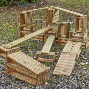 Deckciting Outdoor Wooden Blocks (50pk) Deckciting Outdoor Blocks (50pk) | www.ee-supplies.co.uk