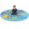 Decorative™ Colour Tubes Classroom Carpet - 2000m Diameter - Educational Equipment Supplies