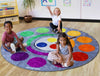 Decorative™ Colour Wheel Carpet  - D2000mm Decorative™ Colour Wheel Carpet  - 2m Diameter | Floor play Carpets & Rugs | www.ee-supplies.co.uk