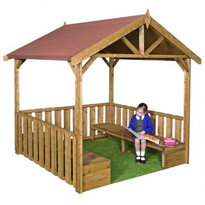 Children's Outdoor Wooden Gazebo - Educational Equipment Supplies