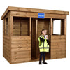 Children's Outdoor Wooden Role Play House - Educational Equipment Supplies