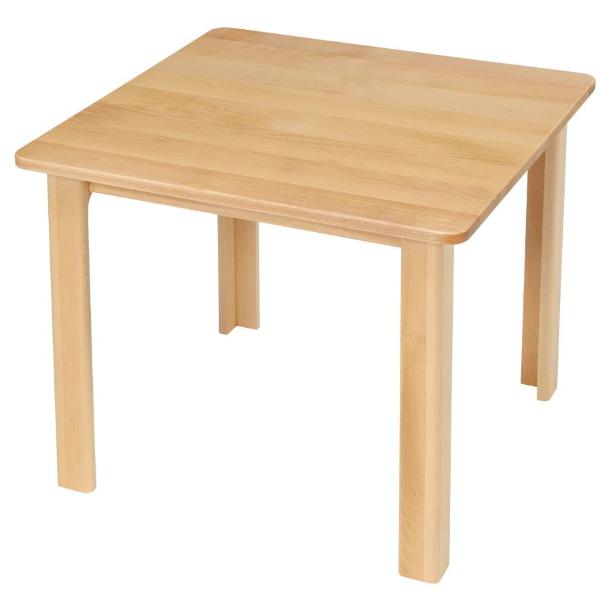 Devon Solid Beech Table - Square - D690 x W690mm
