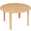 Devon Solid Beech Table - Circular Small - D1000mm - Educational Equipment Supplies