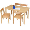 Devon Solid Beech Table - Rectangular Medium - D690 x W1200mm Devon Solid Beech Nursery Table | Seating | www.ee-supplies.co.uk