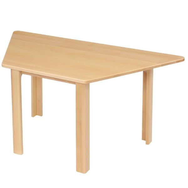 Devon Solid Beech Table - Trapezoidal - W1200 x D600mm | Educational ...