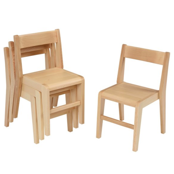 Devon Wooden Stacking Chairs x 4 - H26cm Devon Wooden Nursery Stacking Chair | Seating | www.ee-supplies.co.uk