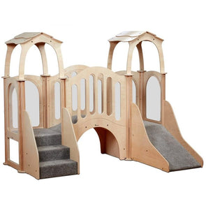 Playscapes Discovery Bridge Kinder Gym With Roof - Educational Equipment Supplies