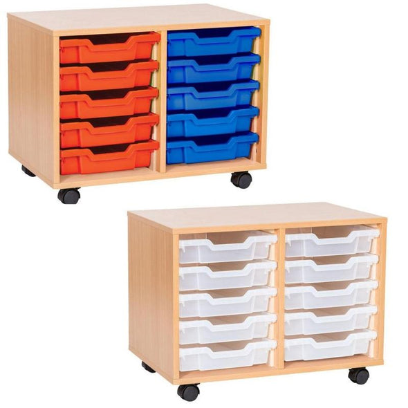Double Column Tray Unit - 10 Trays - Educational Equipment Supplies