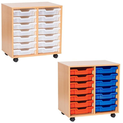 Double Column Tray Unit - 14 Trays - Educational Equipment Supplies