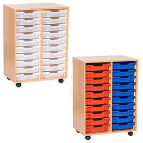 Double Column Tray Unit - 20 Trays - Educational Equipment Supplies