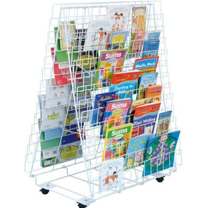 Double Sided Floor Book Rack - Educational Equipment Supplies