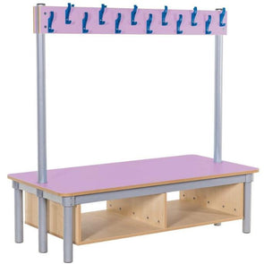 Kubbyclass Double Sided Cloakroom - 18 Pegs - W900mm - Educational Equipment Supplies