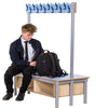 Kubbyclass Double Sided Cloakroom - 12 Pegs - W600mm - Educational Equipment Supplies