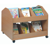 Double Sided Mobile Classroom Organiser - Beech - Educational Equipment Supplies