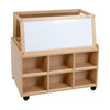 Double Sided Resource Store + Compartment Doors + Easel Top + Trays - Educational Equipment Supplies