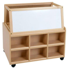 Double Sided Resource Store +Magnetic White Board Easel - Educational Equipment Supplies
