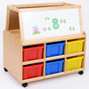 Double Sided Resource Store +Magnetic White Board Easel + Trays - Educational Equipment Supplies