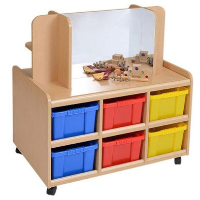 Double Sided Resource Store + Mirror Storage + Plastic Trays - Educational Equipment Supplies