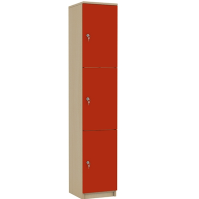 EES Wooden Locker - Three Door - Educational Equipment Supplies