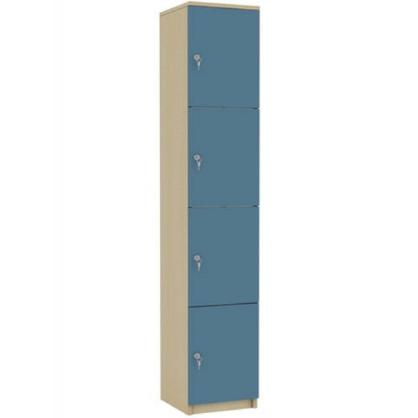 EES Wooden Locker - Four Door - Educational Equipment Supplies