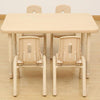 Elegant Height Adjustable Rectangular Table (1200 x 600mm) + 6 Chairs - Educational Equipment Supplies