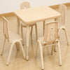 Elegant Height Adjustable Rectangular Table (800 x 600mm) + 4 Chairs - Educational Equipment Supplies