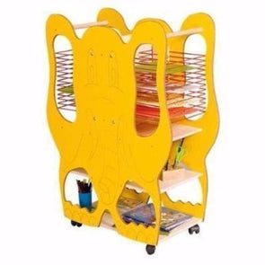 Elephant Double Sided Wooden Mobile Painting Drying Rack - Educational Equipment Supplies