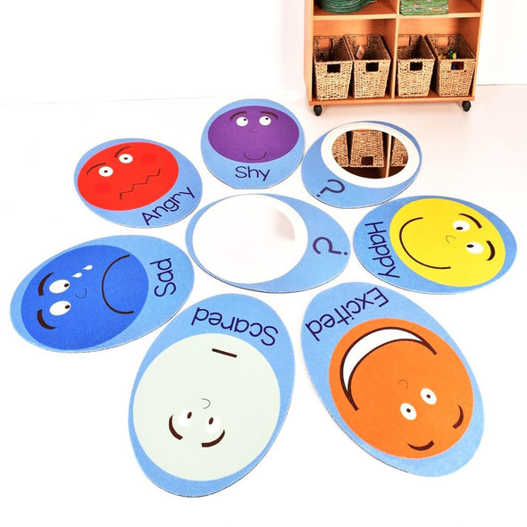 Set of 8: Emotions Pads with Mirrors 800 x 600 - Educational Equipment Supplies