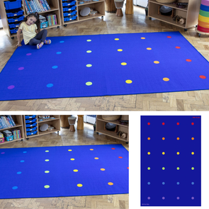 Essentials Rainbow Spots Indoor/Outdoor Carpet 3000 x 2000mm Essentials Rainbow Stars Indoor/Outdoor Carpet 3000 x 2000mm  | Floor play Carpets & Rugs | www.ee-supplies.co.uk
