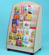 Face On Mobile Book Display Unit - Maple - Educational Equipment Supplies