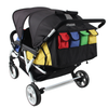 Familidoo Value Lightweight Multi Seat Stroller - 4 Seater Pushchair With Rain Cover - Educational Equipment Supplies
