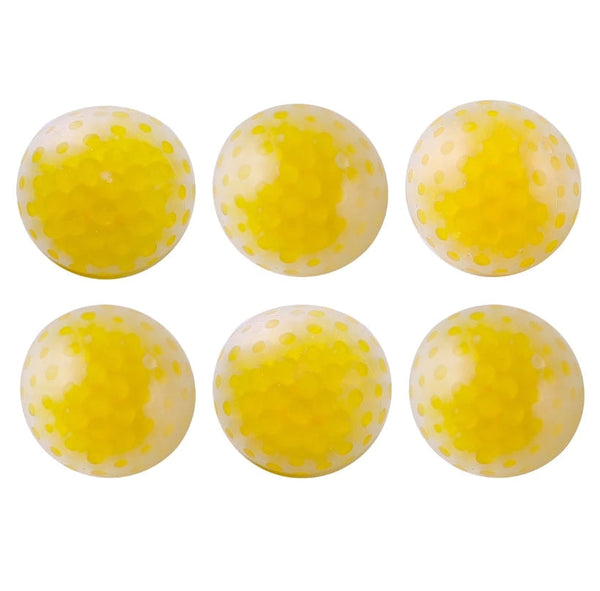 First-play 6cm Yellow Crystal Bead Balls (6)