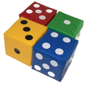 First-play Giant Softplay Dice x 4 - Educational Equipment Supplies