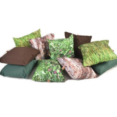Forest School Printed Scatter Cushions With Handles x 10 & Storage Bag - Educational Equipment Supplies