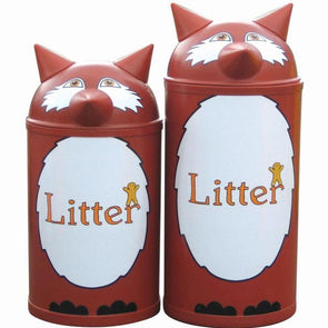 42 Or 52 Litre Litter Bin - Fox Bins - Educational Equipment Supplies