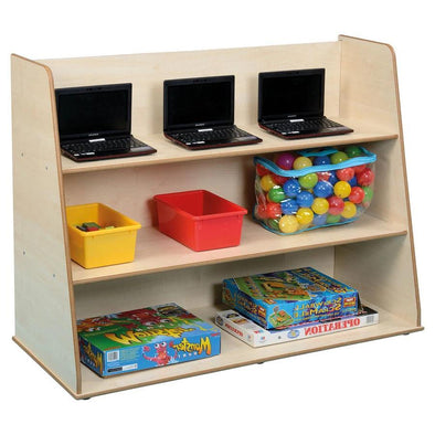 Free Standing Shelf / Bookcase 520mm Deep - Maple - Educational Equipment Supplies