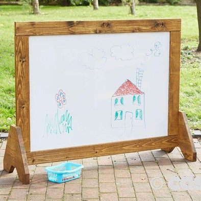 Wooden Framed Double Sided Whiteboard - Educational Equipment Supplies