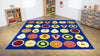 Fruit Large Square Placement Carpet W3000 x D3000mm - Educational Equipment Supplies