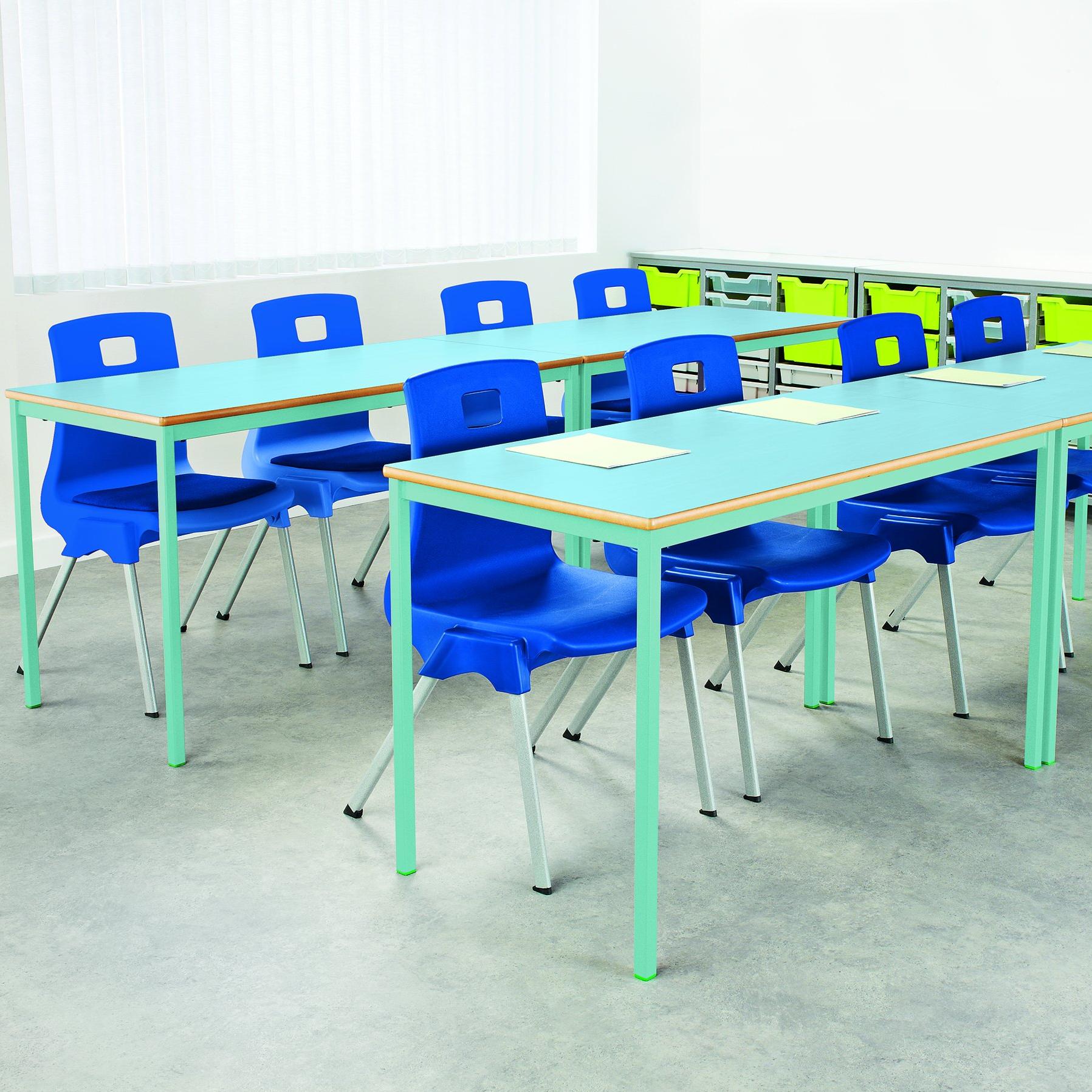 Value Fully Welded Rectangular Classroom Tables - Colour Collection ...